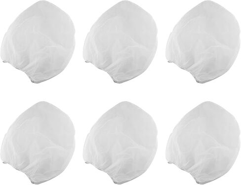 JCBIZ 6pcs White Fine Mesh Elastic Filters Bag, Paint Filter Bag Elastic Opening Strainer Bags for Paint Gardening, 2 Gallon in Saudi Arabia