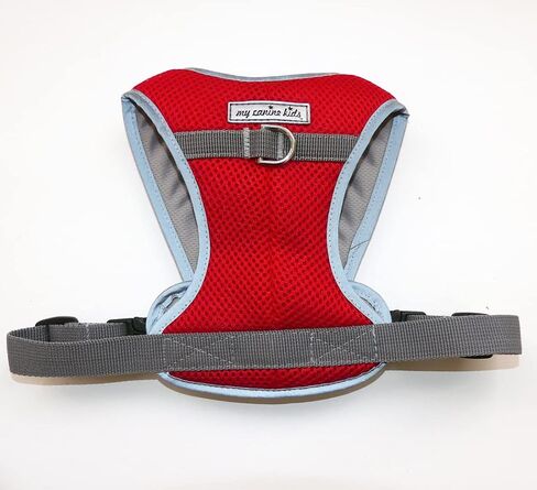 حزام الكلاب الشبكي المتين من My Canine Kids Precision Snap N Go | 7-70 رطل | سترة سهلة الارتداء قابلة للتعديل من مقاس X-Small إلى X-Large ناعمة للمشي على شكل كلب - X-Small - أسود in Kuwait