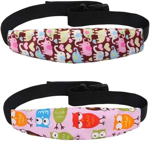 ZYNQACC 2PCS Baby Car Seat Head Support,Toddler Safety Car Seat Sleep Nap Aid Positioner Strap Belt Neck Protection Belt for Children and Kids(Pink, Blue) (Blue) in Saudi Arabia