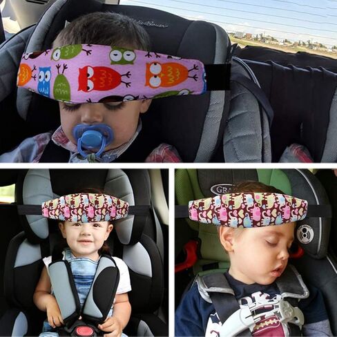 ZYNQACC 2PCS Baby Car Seat Head Support,Toddler Safety Car Seat Sleep Nap Aid Positioner Strap Belt Neck Protection Belt for Children and Kids(Pink, Blue) (Blue) in Saudi Arabia