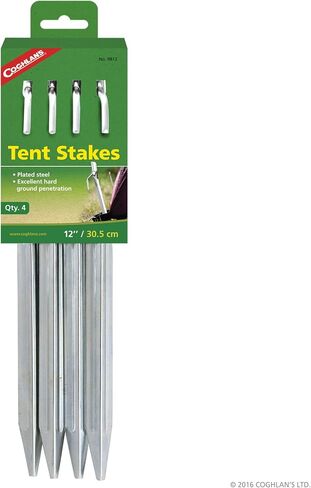 Coghlans 9812 4 Pack 12" Steel Tent Stakes in Saudi Arabia