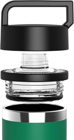 غطاء Chug لزجاجة Yeti Rambler 18 أونصة، 26 أونصة، 36 أونصة، 64 أونصة، ملحقات غطاء غطاء بديل Chug متوافقة مع جميع نماذج زجاجات Yeti Rambler (مدمجة) in Kuwait