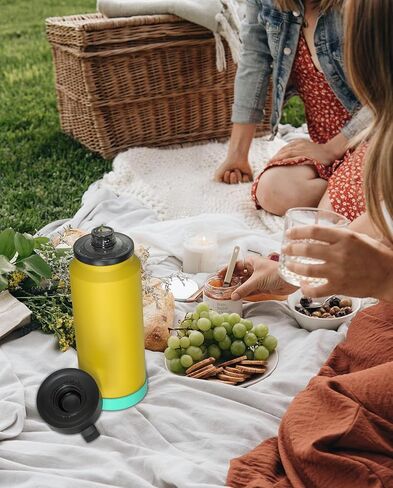 غطاء Chug لزجاجة Yeti Rambler 18 أونصة، 26 أونصة، 36 أونصة، 64 أونصة، ملحقات غطاء غطاء بديل Chug متوافقة مع جميع نماذج زجاجات Yeti Rambler (مدمجة) in Kuwait
