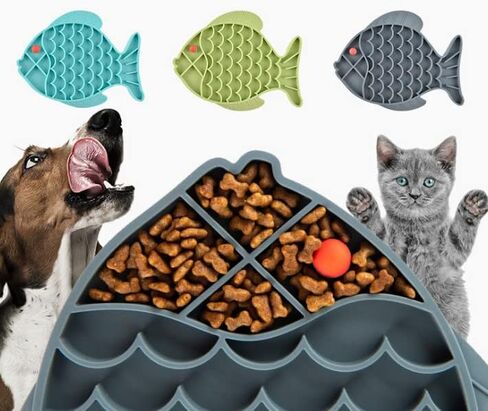 Sniffr Lick N Play Mat for Dogs Cat with Suction Cup, Food-Grade Silicone, Dog Food Mat, Slow Feeding Mat, Perfect for Bathing, Grooming, Training (Flower Shape) in Saudi Arabia
