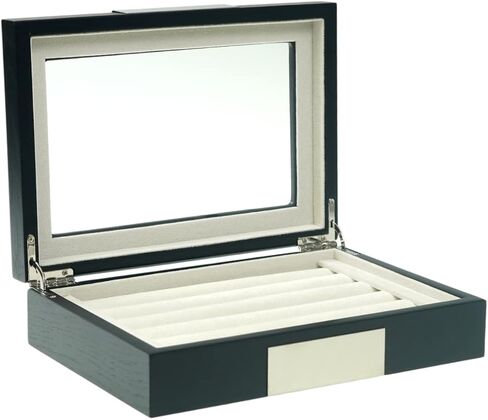 ديكورباي حافظة من الخشب الاسود لتنظيم ازرار الاكمام والخواتم (موغول) in Kuwait