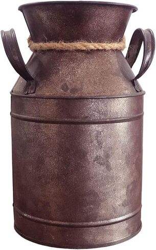 Bronze Farmhouse Decoration Vase for Dried Flowers Rusty Country Style Home Decor, Gifts, Outdoor or Centerpiece Decoration in Saudi Arabia