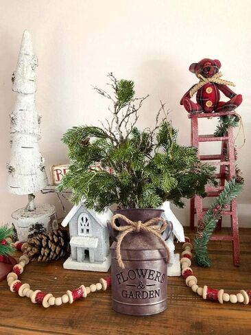 Bronze Farmhouse Decoration Vase for Dried Flowers Rusty Country Style Home Decor, Gifts, Outdoor or Centerpiece Decoration in Saudi Arabia
