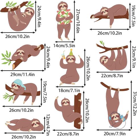Koala and Tree Branch Wall Stickers Kids Wall Decals Peel and Stick Kids Baby Bedroom Playroom Nursery Wall Decor in Saudi Arabia