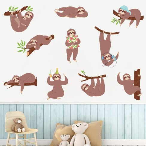 Koala and Tree Branch Wall Stickers Kids Wall Decals Peel and Stick Kids Baby Bedroom Playroom Nursery Wall Decor in Saudi Arabia