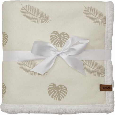 HAMUR Ultra-Soft Fleece Sherpa Baby Blanket for Boys & Girls (30x40 inches) Reversible Heavenly Plush Minky Toddler Blankets Unisex, Warm Fuzzy Baby Crib Blanket for Newborns, Infants, Nursery in Kuwait