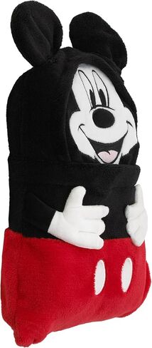 Disney Mickey Mouse Funhouse Crew Black and Red Super Soft Plush Character Toddler Blanket in Saudi Arabia