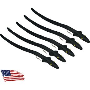 Delong Lures - 5" Sand EEL Lures for Bass, Striper, Pike, and Cobia, Prerigged Fishing Lures, Weedless Fishing Lures Premium Bass Fishing Lures for Bass Soft Plastic Fishing Lures, Fishing Bait…
