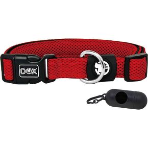 DDOXX Airmesh Dog Collar - Strong and Adjustable Collars Dogs - XS (Orange)