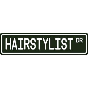 علامات مصفف الشعر لتزيين الحائط، هدية مصفف الشعر، علامة مصفف الشعر، ديكور صالون التجميل، ديكور محل الحلاقة، لافتة شارع مخصصة، لافتة معدنية، لوحة فنية جدارية مقاس 16 × 4 بوصة in Kuwait