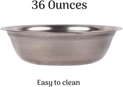 Pet Bowl with Stand Single - Food Bowls for All Dogs with Wooden Stand | Water Feeder with Stainless Steel Feet Tray in Saudi Arabia
