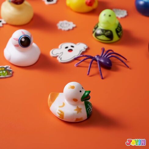 JOYIN 24 PCS Halloween Adorable Floating Rubber Ducks, Halloween Style Design Ducks Toys for Kids Trick or Treat Supplies, Goodie Bag Fillers, Party Favors, Halloween Themed Bathtub Toys in Saudi Arabia