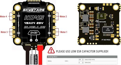 MiZOELEC F7 F722 HD PRO3 Flight Controller OSD KO60 60A 128K MPU6000 Blheli_32 3-6S 4 in 1 Fly Tower Stack 30.5mm FPV Racing Drone Quadcopt 30x30 For SkyStars in Kuwait