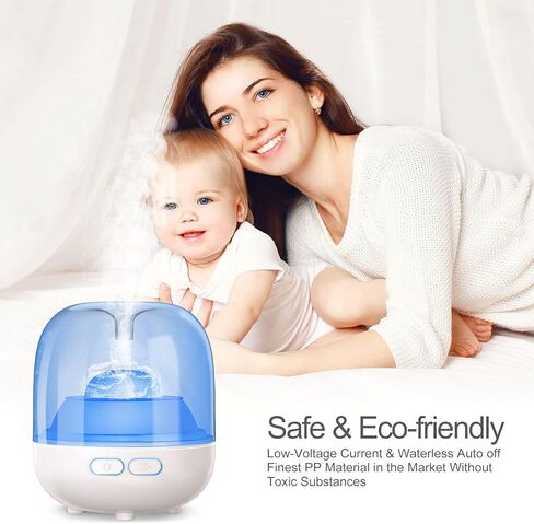 Dukya Essential Oil Diffuser,Colorful Diffusers for Essential Oils, Aromatherapy Diffuser Cool Mist Humidifier with Adjustable Mist Mode,Waterless Auto Off Aroma Diffuser for Bedroom in Kuwait