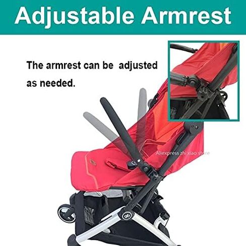 NW Baby Stroller Accessories Adustable Armrest ,Compatible with GB Pockit+ All City (EVA Armrest), 1 Count (Pack of 1) in Saudi Arabia