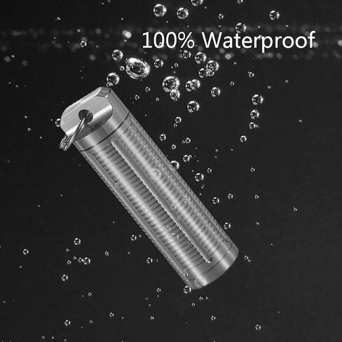TI-EDC Titanium Pill Holder Keychain Key Ring Pill Container Holds Aspirin Nitroglycerin Nitro Other Medication, Slim Pill Fob for Travel Men in Saudi Arabia