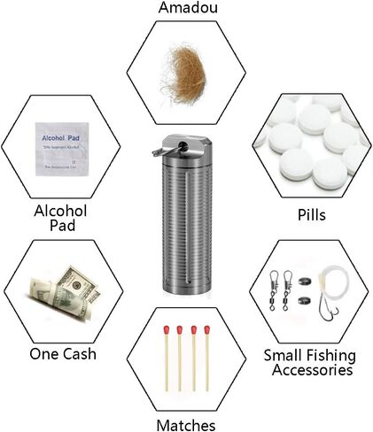 TI-EDC Titanium Pill Holder Keychain Key Ring Pill Container Holds Aspirin Nitroglycerin Nitro Other Medication, Slim Pill Fob for Travel Men in Saudi Arabia