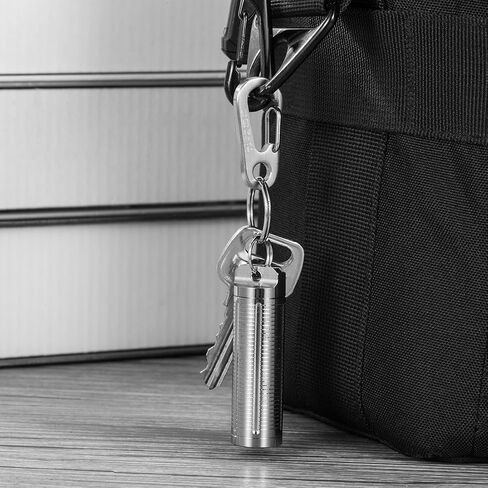 TI-EDC Titanium Pill Holder Keychain Key Ring Pill Container Holds Aspirin Nitroglycerin Nitro Other Medication, Slim Pill Fob for Travel Men in Saudi Arabia