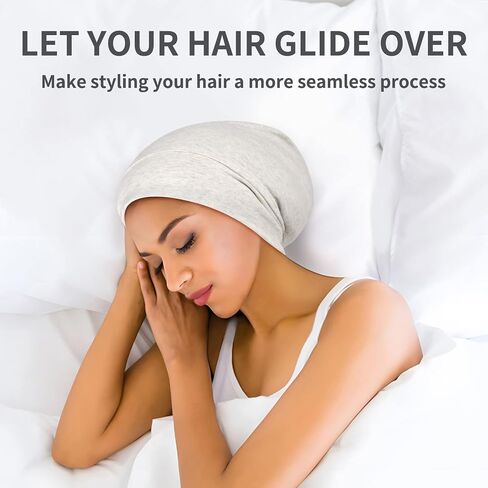 Satin Lined Hair Bonnet for Sleeping, Sleep Cap for Women and Men with Adjustable Strap, Stay On All Night Hair Wrap, Black, Pack of 1 in Saudi Arabia