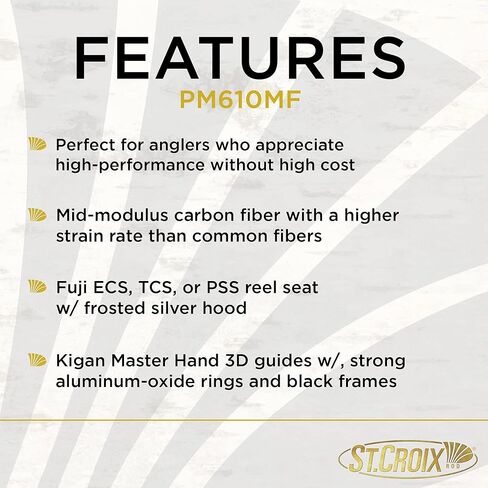 St. Croix Rods Premier Musky Casting Rod, Premium Quality Casting Rod, Made in The USA in Kuwait