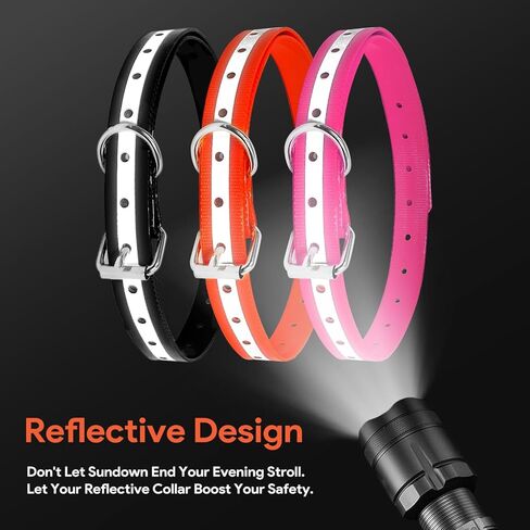 حزام أطواق الكلاب، حزام طوق بديل عاكس لمعظم أجهزة استقبال أطواق التدريب الإلكترونية، استبدال طوق لسياج النباح لجميع الأصناف الكلاب الصغيرة والمتوسطة والكبيرة - 3 قطع in Kuwait