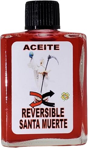 Holy Death x Reversible Oil (Santa Muerte X Reversible Aceite) Spiritual Anointing Oil by CASA ESOTERICA MAGICK SPACE- Reverse Black Magick with Santisima Murete-0.5 FL OZ (1 Pack) in Saudi Arabia