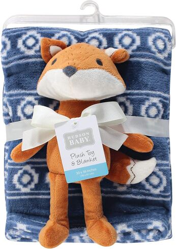 Hudson Baby Unisex Baby Plush Blanket, Security Blanket and Toy Set, Boy Whale, One Size in Saudi Arabia