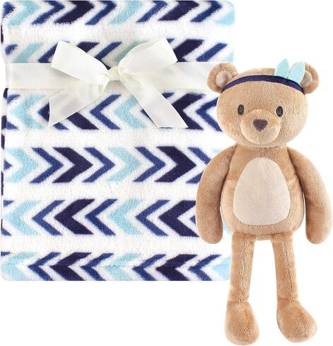 Hudson Baby Unisex Baby Plush Blanket, Security Blanket and Toy Set, Boy Whale, One Size in Saudi Arabia