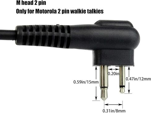 Retevis Speaker Mic Compatible with Motorola Radios BPR40 CP200D CP200 CP200XLS CP185 CLS1410 DTR410 PR400 RDU4100 RMU2040,2 Pin Shoulder Microphone(5 Pack) in Saudi Arabia