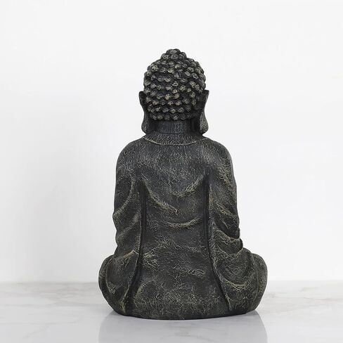 تمثال بوذا زن الديكور 11 بوصة التأمل بوذا ديكور للمنزل مكتب دراسة رف الكتب in Kuwait