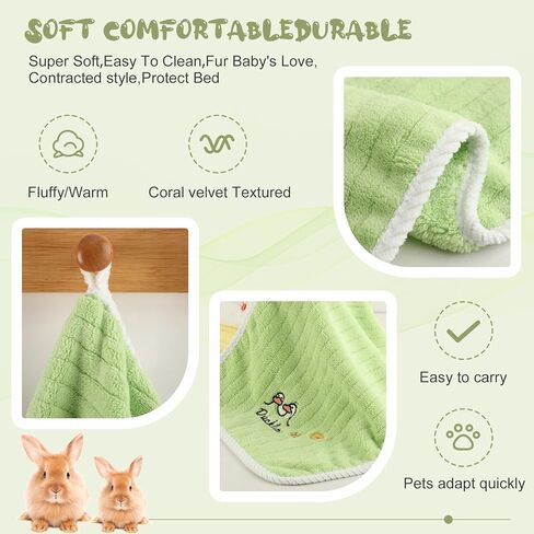 5 قطع بطانيات خنازير غينيا قابلة للغسل، قابلة لإعادة الاستخدام دافئة وناعمة من الصوف المرجاني، بطانيات الحيوانات الصغيرة، بطانات أقفاص الحيوانات الأليفة، غطاء وسادة بساط النوم للهامستر، أرنب شينشيلا، قنفذ، 29.5 بوصة × 14 بوصة in Kuwait