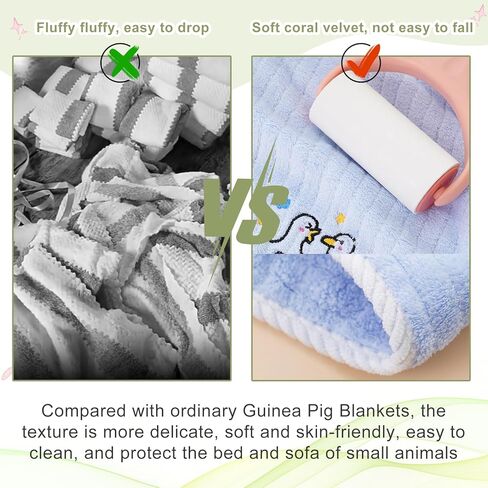 5 قطع بطانيات خنازير غينيا قابلة للغسل، قابلة لإعادة الاستخدام دافئة وناعمة من الصوف المرجاني، بطانيات الحيوانات الصغيرة، بطانات أقفاص الحيوانات الأليفة، غطاء وسادة بساط النوم للهامستر، أرنب شينشيلا، قنفذ، 29.5 بوصة × 14 بوصة in Kuwait
