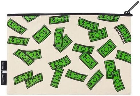 Out of Print Sarah's Scribbles: How I Spend Money Pouch, Natural, One size in Kuwait