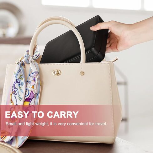 Unistybag صناديق المجوهرات للنساء المحمولة مجوهرات السفر منظم صغير سفر مجوهرات حالة تخزين حامل عرض للأقراط قلادة سوار هدايا للفتيات in Kuwait