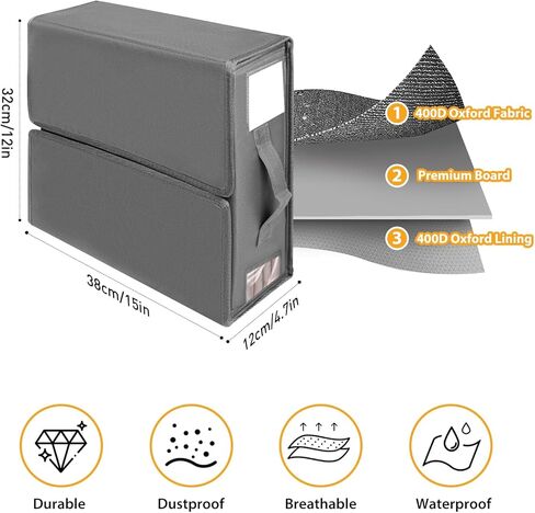 LVETOLS 4 Pack Bed Sheet Organizer Storage,Foldable Storage Box with Zipper for Queen or King Bed Sheets,Linen Closet Organizers and Storage for Duvet Cover Set, Bedding, Blanket in Kuwait