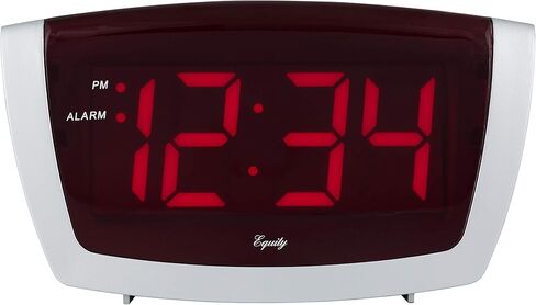 Equity 75906 LED Alarm Clock with High/Low Dimmer, 1.8", Red in Saudi Arabia