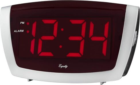 Equity 75906 LED Alarm Clock with High/Low Dimmer, 1.8", Red in Saudi Arabia
