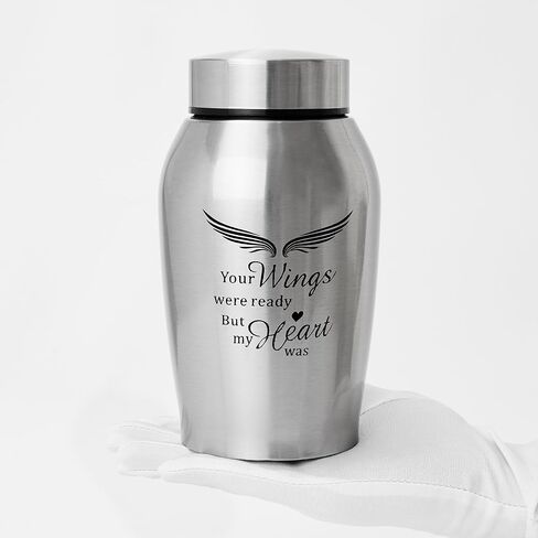 Large Urns for Human Ashes Adult Male Female,Up to 220 lbs Cremation Urns for Adult Ashes,Angel Wings Memory Decorative Funeral Burial Urn for Men in Saudi Arabia