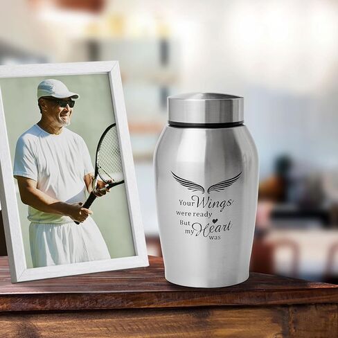 Large Urns for Human Ashes Adult Male Female,Up to 220 lbs Cremation Urns for Adult Ashes,Angel Wings Memory Decorative Funeral Burial Urn for Men in Saudi Arabia
