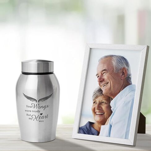 Large Urns for Human Ashes Adult Male Female,Up to 220 lbs Cremation Urns for Adult Ashes,Angel Wings Memory Decorative Funeral Burial Urn for Men in Saudi Arabia