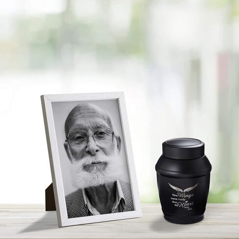 Large Urns for Human Ashes Adult Male Female,Up to 220 lbs Cremation Urns for Adult Ashes,Angel Wings Memory Decorative Funeral Burial Urn for Men in Saudi Arabia