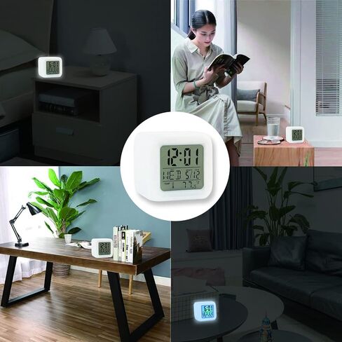 ساعة منبه رقمية للأطفال، إعداد سهل للاستيقاظ، ساعة منبه للأطفال الأولاد والبنات والطلاب، منبه رقمي كبير لعرض الوقت والتاريخ مع قيلولة بعد الظهر، ساعة منبه مكعبة متوهجة ليلية LED مع ضوء in Kuwait