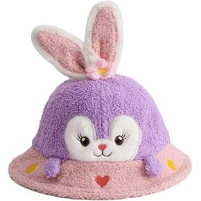 قبعة دلو شتوية دافئة للفتيات الصغيرات، قبعة لطيفة على شكل أرنب صياد السمك، للأطفال الصغار، من عمر 0 ​​إلى عامين in Kuwait