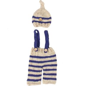 Newborn Photography Props Outfits Crochet Costume Baby Photo Shoot Accessories Fits 0-12 Months in Kuwait