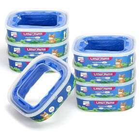 عبوة من 8 قطع من Pleasthome لإعادة تعبئة فضلات القطط، عبوات من سبع طبقات من Evoh المتوافقة مع سطل فضلات القطط القياسية/زائد، عزل Evoh من الروائح in Kuwait