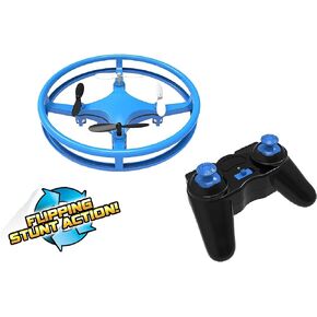 Mindscope Sky Lighter Disc Drone Blue Light Up LED Glow Stunt Action Radio Control RC Technology in Kuwait
